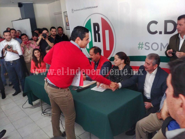 Oficializa PRI precandidatura de Sergio Flores por distrito 5, con cabecera en Zamora