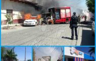 Delincuentes incendian vehículos y atentan contra negocios en Zamora