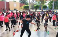 300 personas participaron en la  Super clase de aerobic´s, zumba y baile