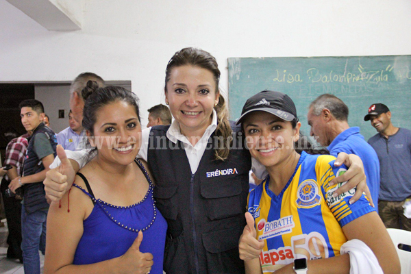 Los jóvenes deportistas de La Piedad van con Eréndira Castellanos porque es la mejor candidata