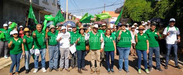 “Confianza, sencillez y compromiso muestra Isidoro Mosqueda, nuestro candidato del Partido Verde”