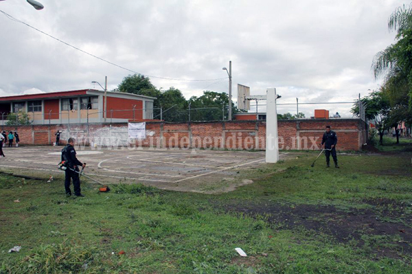 Fortaseg rehabilitó espacio deportivo en la colonia Miguel Hidalgo
