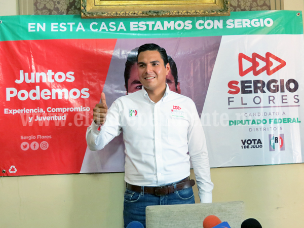 “Hablar claro a ciudadanía nos permitirá el triunfo”: Sergio Flores