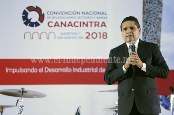Postulan a Michoacán como sede de la Convención Nacional de la Canacintra 2019