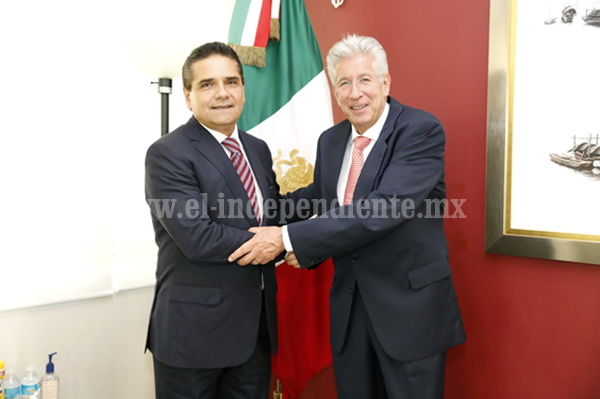 Fortalece Gobernador agenda por Michoacán con Gobierno Federal