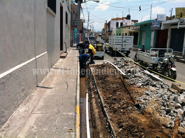 Concluyen trabajos en la red de agua potable en la calle Lerdo de Tejada