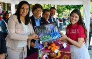 ADRIANA CAMPOS PRESENTE EN EL 35 ANIVERSARIO DE LA FUNDACIÓN DEL COBAEM JACONA