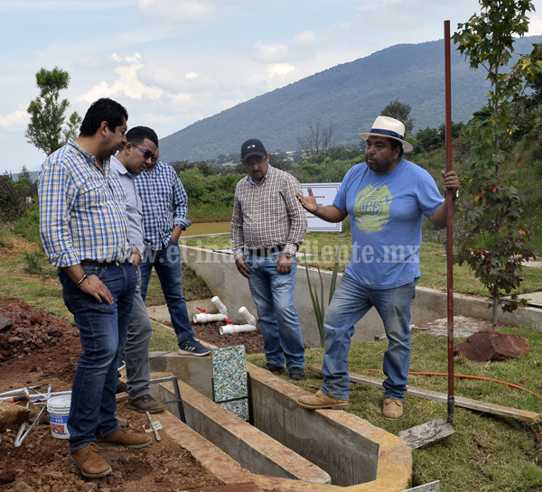 Rafael Melgoza Mercado supervisó planta de tratamiento de aguas residuales