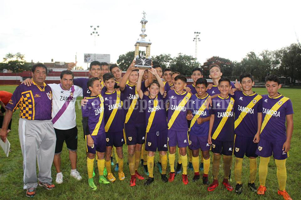 Zamora Campeón del torneo estatal sub-14 de futbol