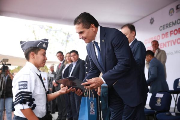 Se integran 216 cadetes a la Policía Michoacán