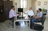 Eduardo Ceja, alcalde de  Tangamandapio,  recibió a personal de infraestructura hospitalaria