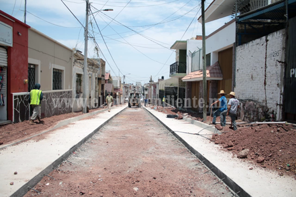 En Sahuayo, modernización integral de calle Tepeyac, a un 40% de avance: SCOP