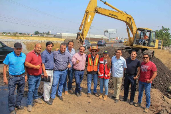 Martin Samaguey supervisa el avance de obra de la Juárez oriente