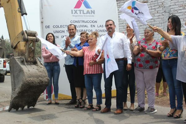 En Ixtlán dan banderazo de inicio a construcción del colector de aguas pluviales