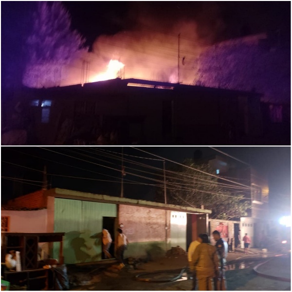 Incendio consume varias casas en el Fraccionamiento Camelinas de Zamora