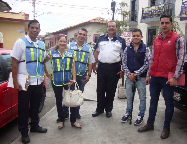 Funcionarios municipales y de Secretaría de Salud Michoacán supervisan vialidad en zona centro