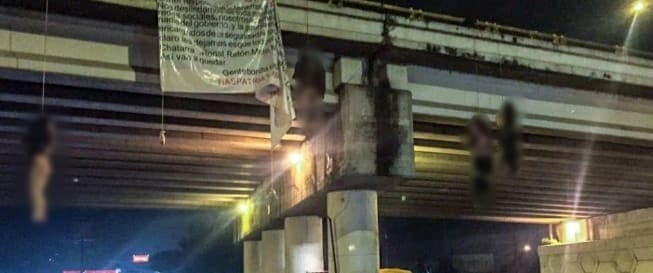 19 cadáveres son dejados colgados de puentes en Uruapan, otros estaban desmembrados