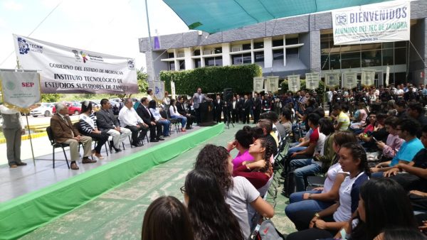 Con nueva unidad académica iniciaron ciclo escolar en Tec Zamora