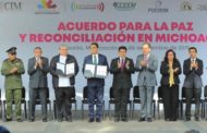 Firman Acuerdo para La Paz y Reconciliación en Michoacán