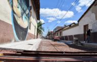 Trabajos en calle Salazar de Tangancícuaro registran avance del 60%