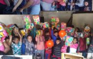 PRI Zamora entregó juguetes a niños de escasos recursos