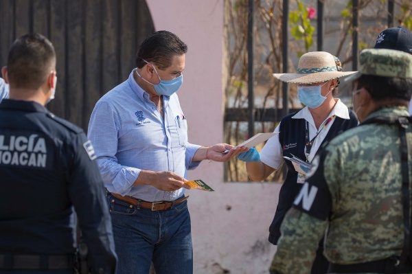 Supervisa Silvano Aureoles filtro sanitario en la frontera con Guerrero