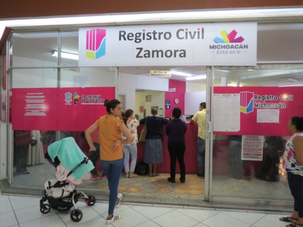 Registro civil únicamente está expidiendo actas de nacimiento en hospitales públicos