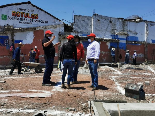Alcalde Martín Samaguey supervisa construcción de plazoleta “Luis Hernández”