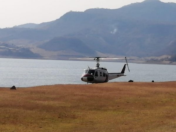 Se suma una tercera aeronave al combate del incendio del cerro “El Cacique”