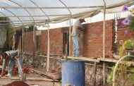 Ayuntamiento de Jacona rehabilita la barda perimetral de vivero local