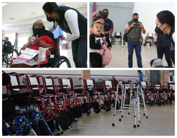 Adriana y fundación “Vamos México” entregaron apoyos para personas discapacitadas