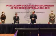 Instalan Mesa de Seguimiento al Proceso Electoral 2020-2021