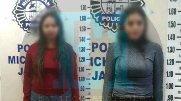 Policías detienen a dos empistoladas cuando sometían a una mujer en Jacona