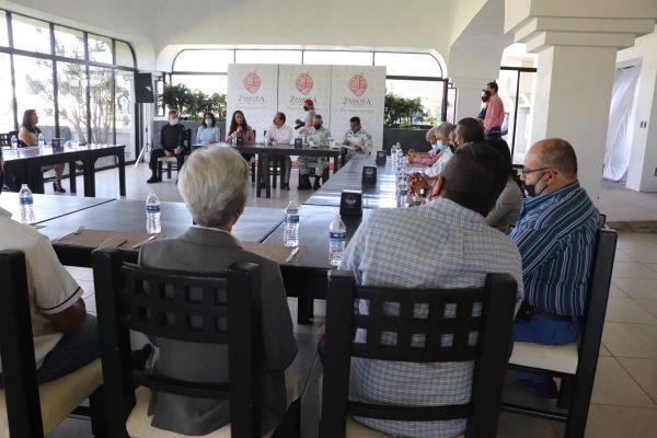 Reúne ayuntamiento zamorano a empresarios y Guardia Nacional