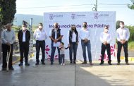 Comunidad de San José El Platanal se benefició con pavimentación de Adriana Campos