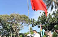 Rinden sentido homenaje a la Bandera Nacional en Jacona