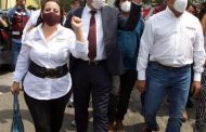 Yola Guerrero acompañó a Alfredo Ramírez en su registro como candidato al gobierno de Michoacán