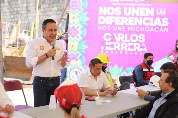 Obra pública en Michoacán, solo para empresas locales: Carlos Herrera