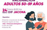Anuncia Jacona inicio de vacunación anticovid a personas de 50 a 59 años
