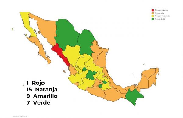 Michoacán pasa a Semáforo Amarillo por riesgo epidémico