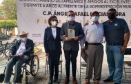 Asociación Civil María Luisa y Miguel Ángel Bravo reconocen a Ángel Macias