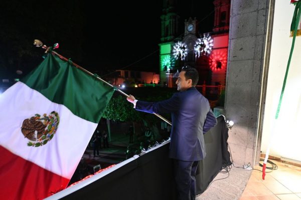 Presidente Carlos Soto, encabezó Ceremonia del Grito de Independencia