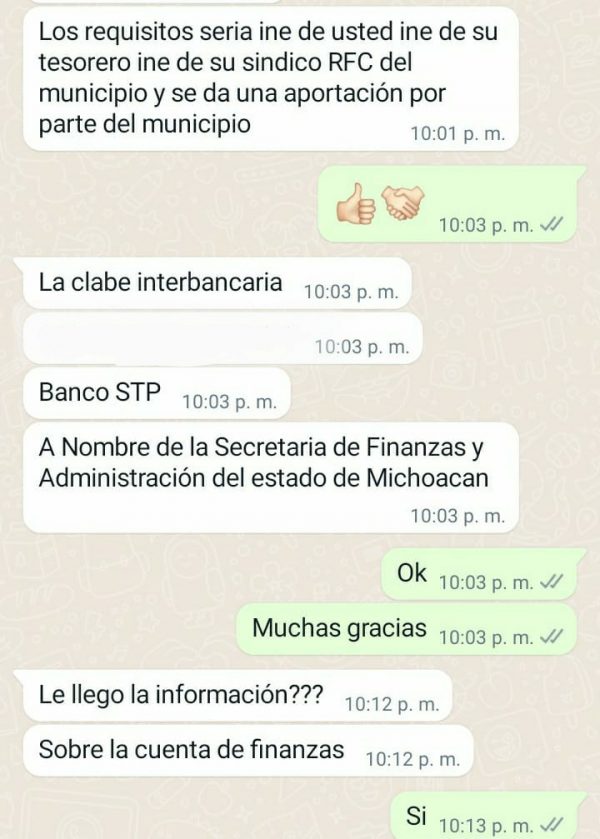 Vía WhatsApp, intentan defraudar a nombre de Secretaría de Finanzas y Administración de Michoacán