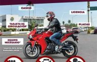 Ponen en marcha campaña “Motociclista Responsable” en Jacona