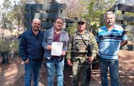 Alcalde de Jacona donó árboles al 17° Batallón de Infantería