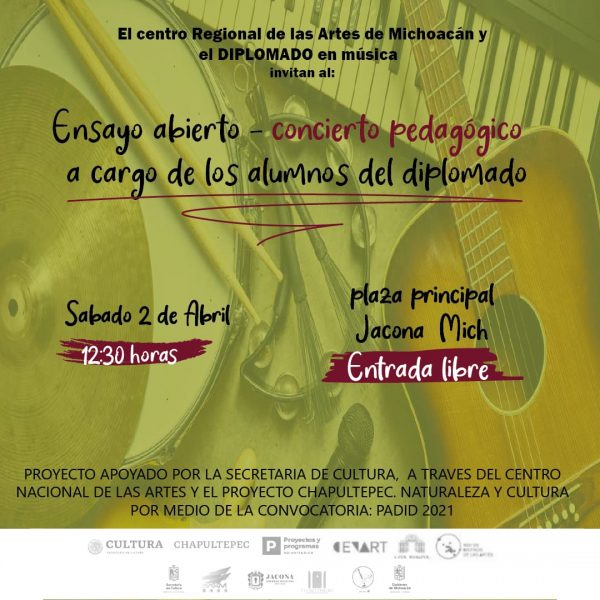 Gobierno de Jacona invita al Ensayo Abierto-Concierto Pedagógico