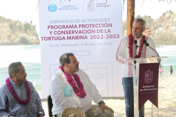 Campamentos tortugueros serán respaldados por Gobierno de Michoacán: Bedolla