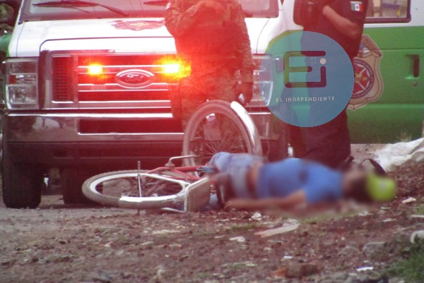 Ciclista muere al ser baleado en la Jesús Gutiérrez Flores