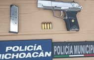 *En Zamora, SSP asegura arma de fuego; hay un detenido*