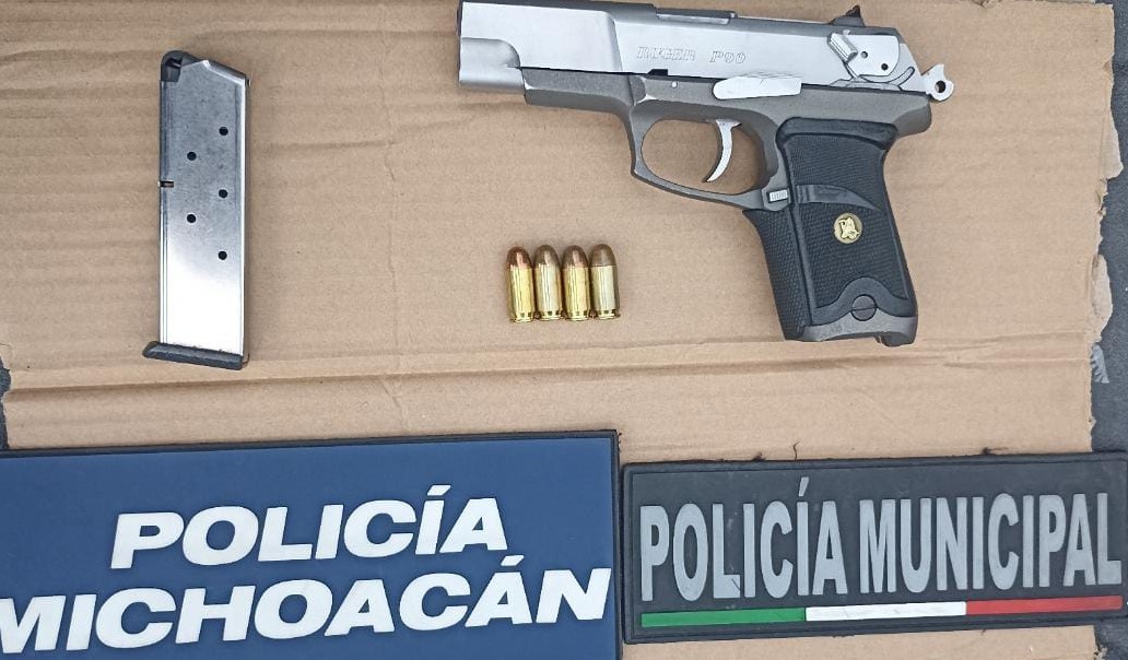 *En Zamora, SSP asegura arma de fuego; hay un detenido*